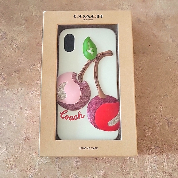 Coach iPhone x/xs cherry 🍒 case - Picture 2 of 6